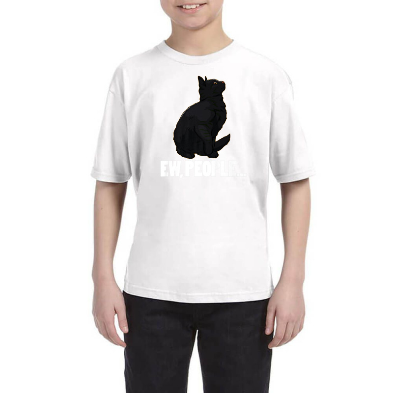 Ew People ... Black Cat Funny Pet Lover Men Dark Cat Youth Tee by arabianartyom | Artistshot