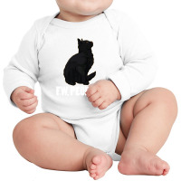 Ew People ... Black Cat Funny Pet Lover Men Dark Cat Long Sleeve Baby Bodysuit | Artistshot