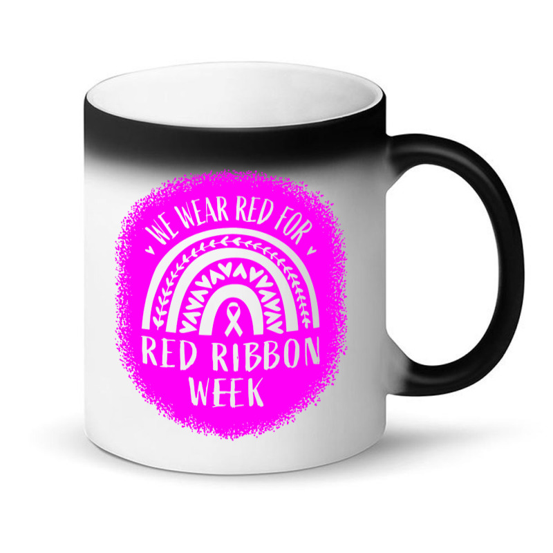 Red Ribbon Week Awareness Magic Mug | Artistshot