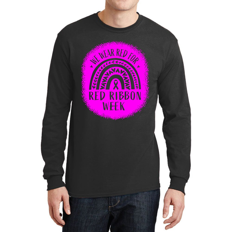 Red Ribbon Week Awareness Long Sleeve Shirts | Artistshot