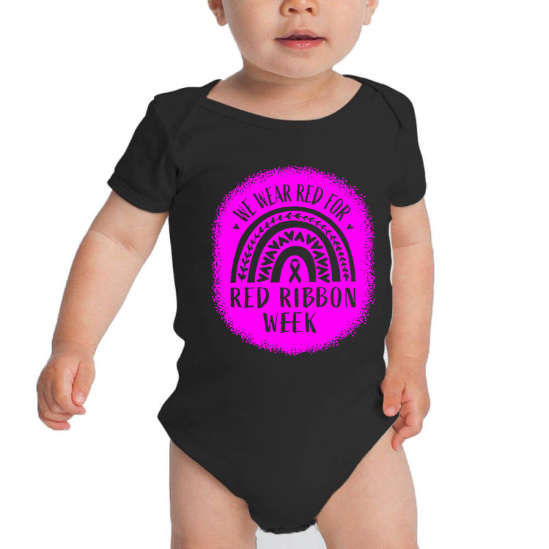 Red Ribbon Week Awareness Baby Bodysuit | Artistshot