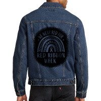 Red Ribbon Week Awareness Men Denim Jacket | Artistshot