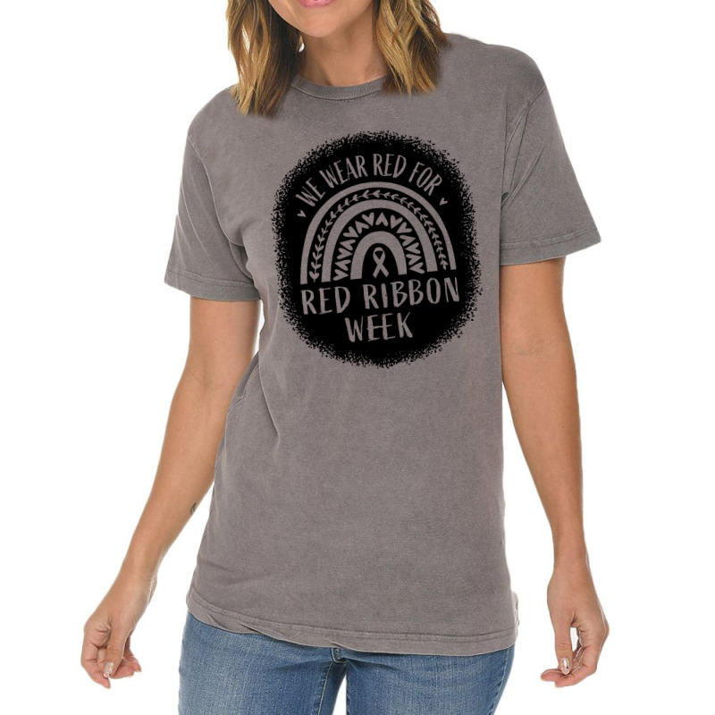 Red Ribbon Week Awareness Vintage T-shirt | Artistshot