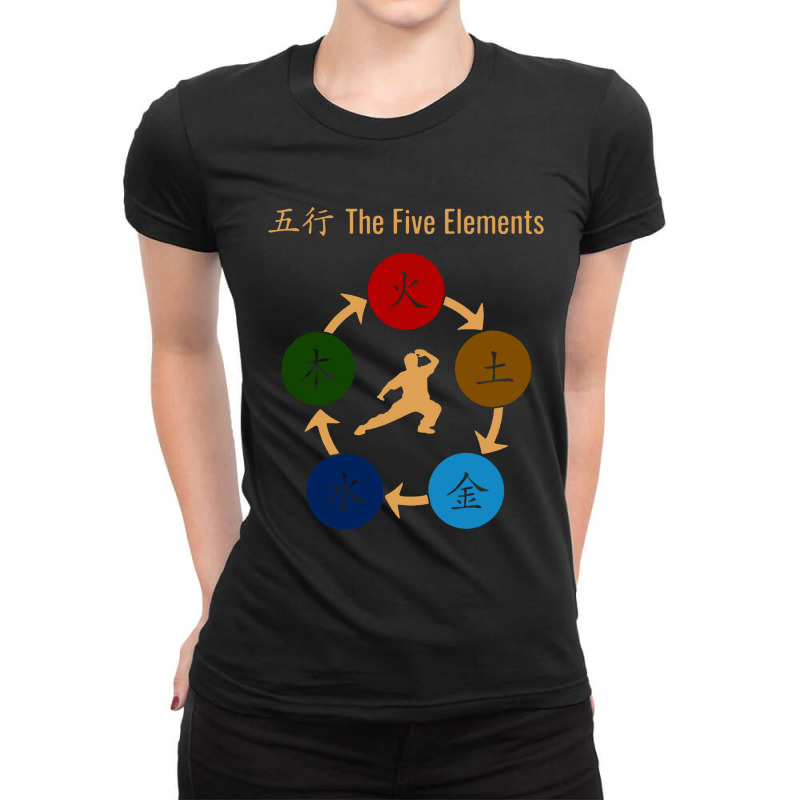 Qi Gong Tai Chi Cinque Ladies Fitted T-Shirt by Klangenan | Artistshot