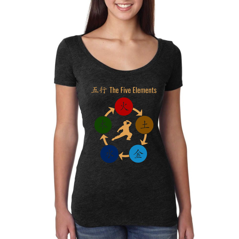 Qi Gong Tai Chi Cinque Women's Triblend Scoop T-shirt by Klangenan | Artistshot