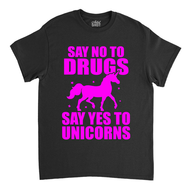 Red Yes To Unicorns Ribbon Week Classic T-shirt | Artistshot