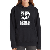 Red Yes To Unicorns Ribbon Week Vintage Hoodie | Artistshot