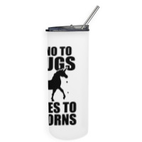 Red Yes To Unicorns Ribbon Week Skinny Tumbler | Artistshot