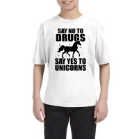 Red Yes To Unicorns Ribbon Week Youth Tee | Artistshot