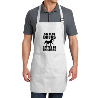 Red Yes To Unicorns Ribbon Week Full-length Apron | Artistshot