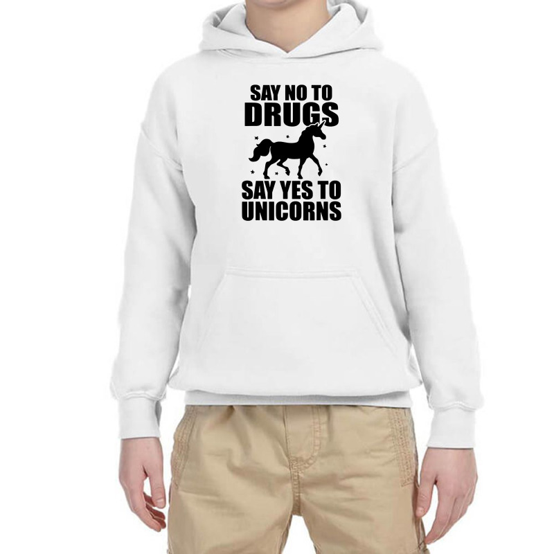 Red Yes To Unicorns Ribbon Week Youth Hoodie | Artistshot