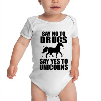 Red Yes To Unicorns Ribbon Week Baby Bodysuit | Artistshot