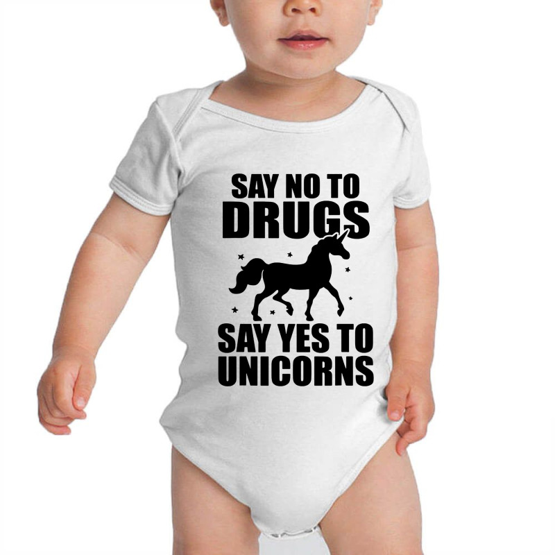 Red Yes To Unicorns Ribbon Week Baby Bodysuit | Artistshot