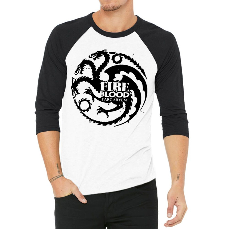 Fire And Blood Game 3/4 Sleeve Shirt by jennifer Shop | Artistshot