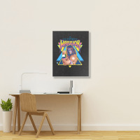 Flexing Ultimate Warrior Portrait Canvas Print | Artistshot