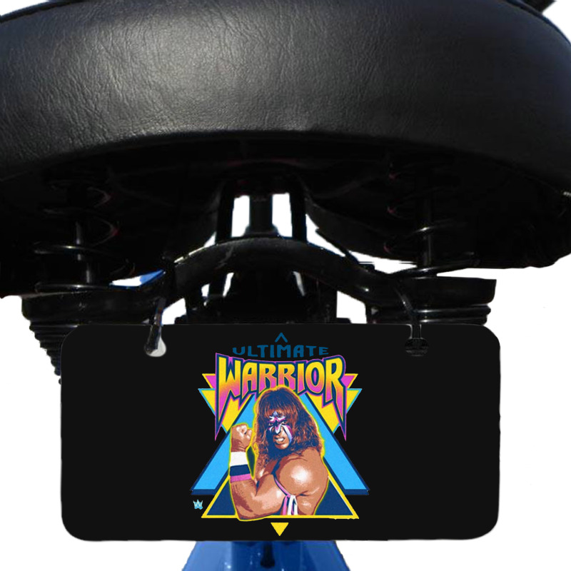 Flexing Ultimate Warrior Bicycle License Plate | Artistshot