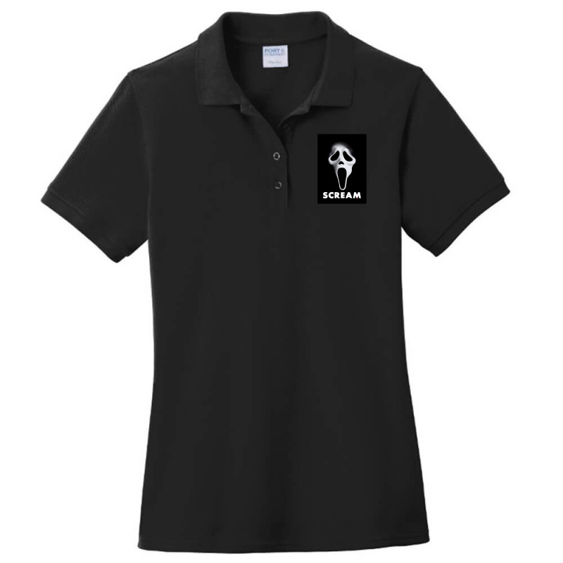 Scream Ladies Polo Shirt by cm-arts | Artistshot