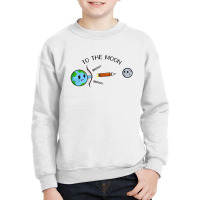 To The Moon Space Launch System Artemis Rocket Youth Sweatshirt | Artistshot