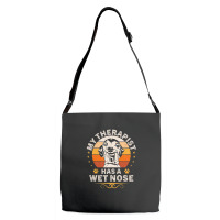 My Therapist Has A Wet Nose Italian Greyhound Dog Vintage Adjustable Strap Totes | Artistshot