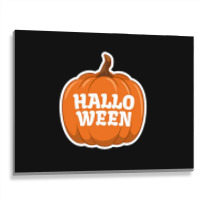 Famous Halloween Pumpkin Design Metal Print Horizontal | Artistshot