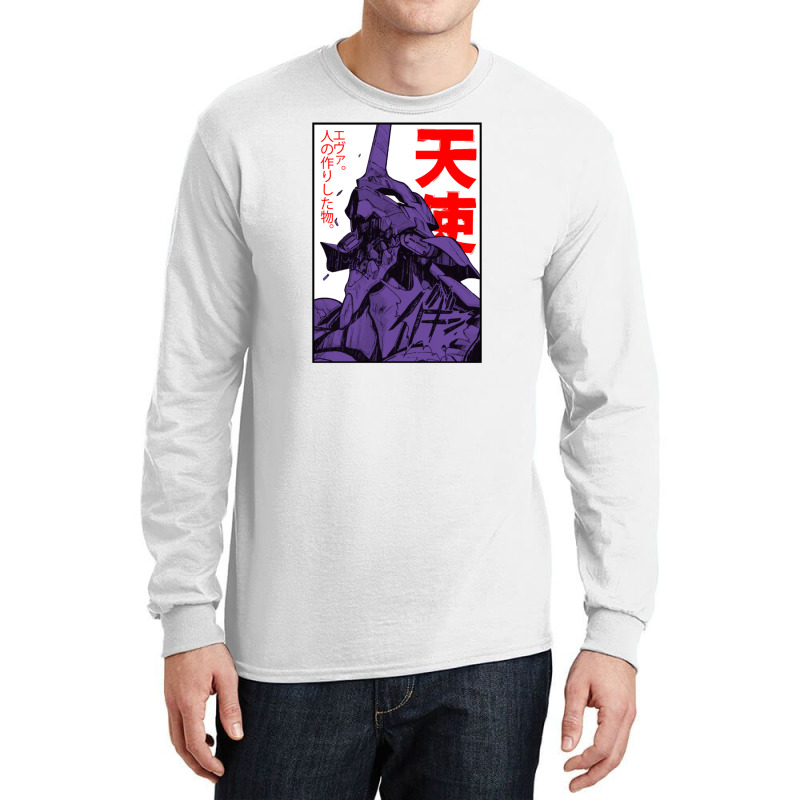 Eva Unit 01 Evangelion Long Sleeve Shirts by BabyPandaman | Artistshot