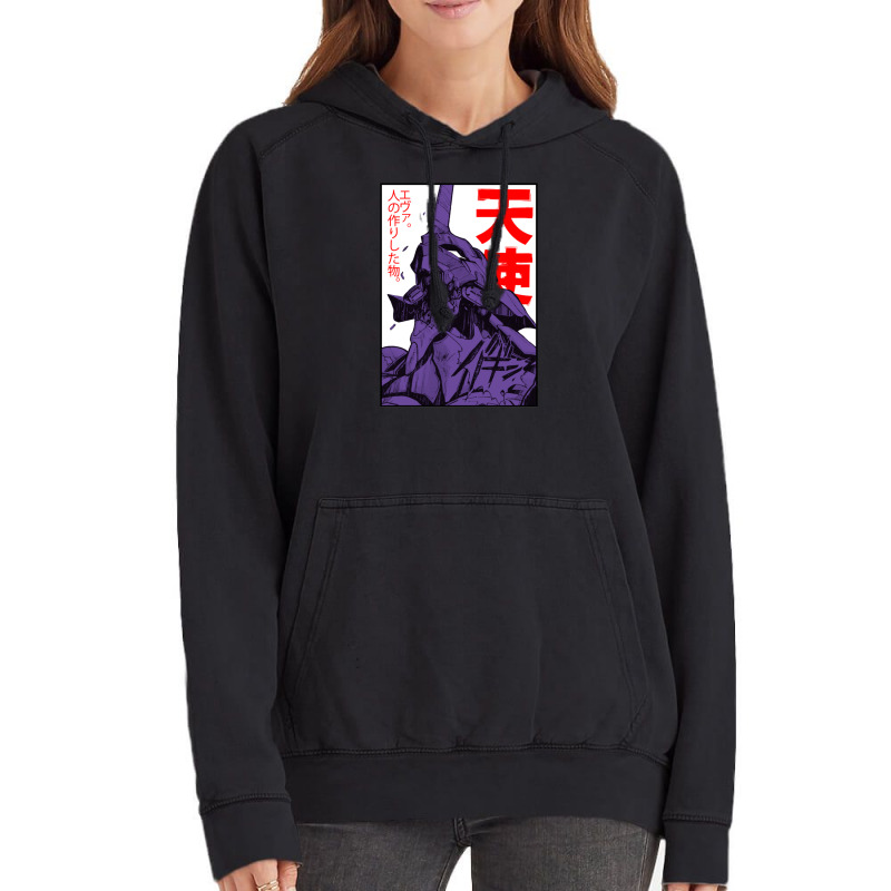 Eva Unit 01 Evangelion Vintage Hoodie by BabyPandaman | Artistshot