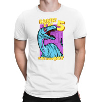 Rawr! I'm 5 Birthday Boys 5th Birthday Dino Noasaurus T-shirt | Artistshot