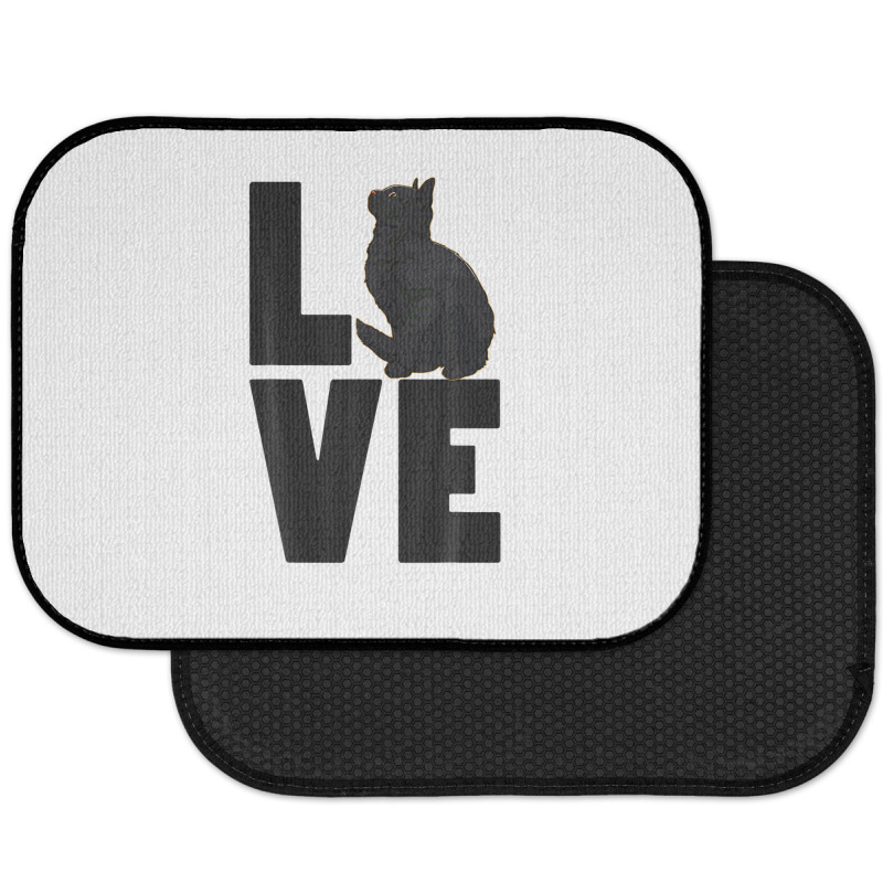 Love Black Cat Funny Pet Lover Men Dark Cat Rear Car Mat | Artistshot