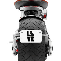 Love Black Cat Funny Pet Lover Men Dark Cat Motorcycle License Plate | Artistshot