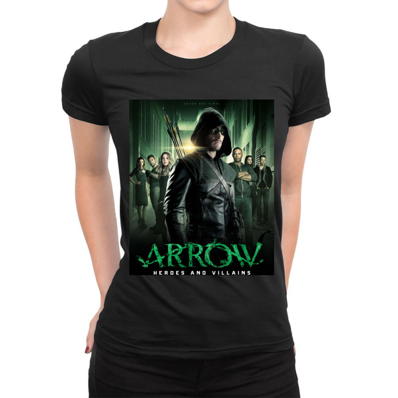 Heroes Arrow Final Cover Ladies Fitted T-Shirt by jajungka | Artistshot