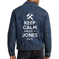 Jones Funny Surname Birthday Family Tree Reunion Gift Idea T Shirt Men Denim Jacket | Artistshot