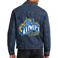 University Of Maine At Presque Isle   Owls Men Denim Jacket | Artistshot