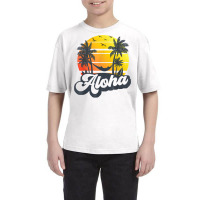 Aloha Hawaii Hawaiian Island Shirt Palm Trees Beach Vacation T Shirt Youth Tee | Artistshot