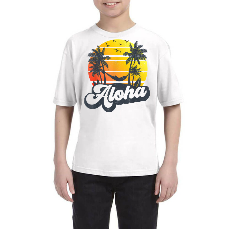 Aloha Hawaii Hawaiian Island Shirt Palm Trees Beach Vacation T Shirt Youth Tee by silviabzp | Artistshot