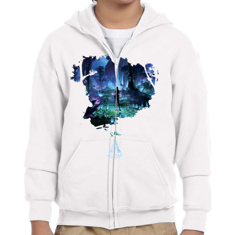 Avatar Pandora At Night Movie Poster Long Sleeve T Shirt Youth Zipper Hoodie | Artistshot