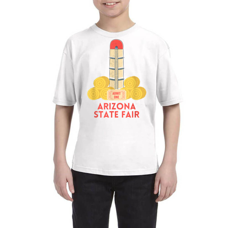 Arizona Farm Boy State Fair Ticket County Fair Haybales Silo T Shirt Youth Tee | Artistshot