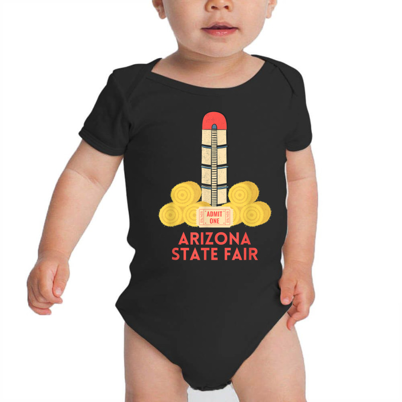 Arizona Farm Boy State Fair Ticket County Fair Haybales Silo T Shirt Baby Bodysuit | Artistshot