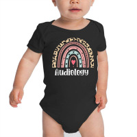 Audiology Rainbow Leopard Speech Language Pathologist Aud T Shirt Baby Bodysuit | Artistshot