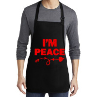 I'm Peace Apparels Funny Couple's Matching Medium-length Apron | Artistshot