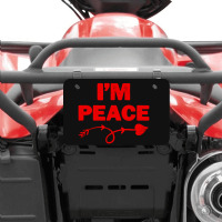 I'm Peace Apparels Funny Couple's Matching Atv License Plate | Artistshot