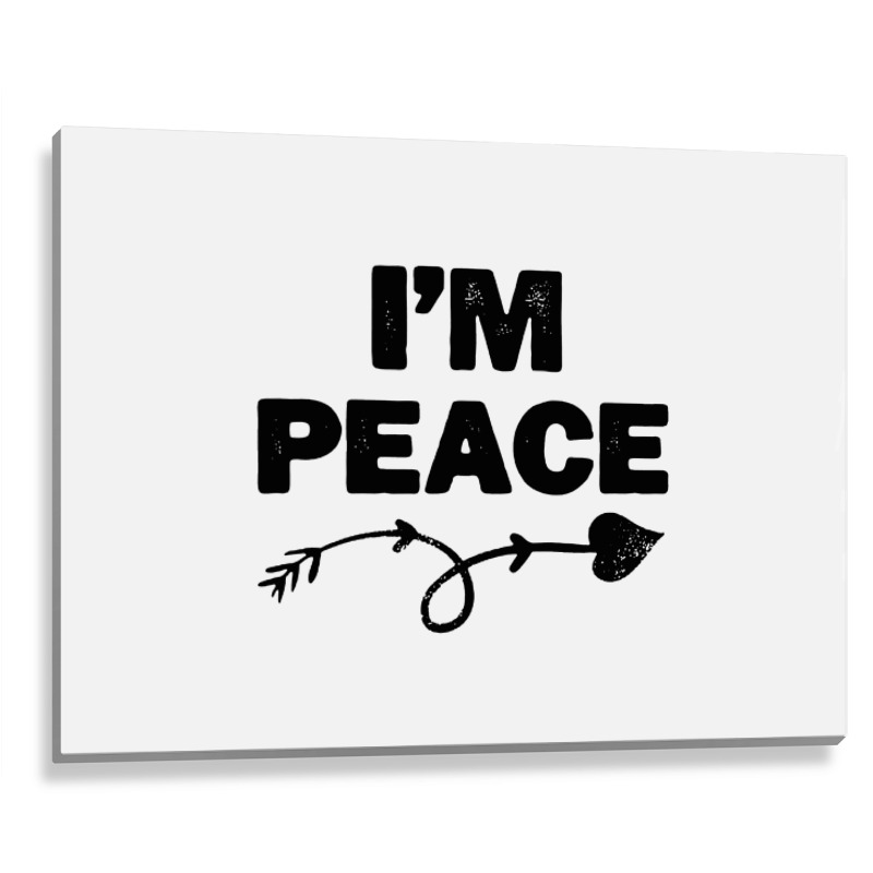 I'm Peace Apparels Funny Couple's Matching Metal Print Horizontal | Artistshot