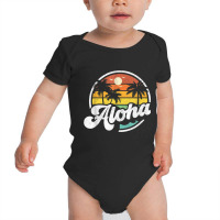 Aloha Hawaii Hawaiian Island Vacation Palm Trees Beach Gift T Shirt Baby Bodysuit | Artistshot