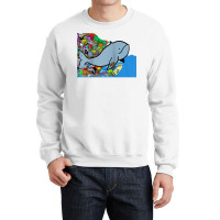 Blue Whale, Marine Sea Animal, Ocean Life, Surf, Art Work Raglan Baseb Crewneck Sweatshirt | Artistshot