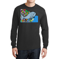 Blue Whale, Marine Sea Animal, Ocean Life, Surf, Art Work Raglan Baseb Long Sleeve Shirts | Artistshot