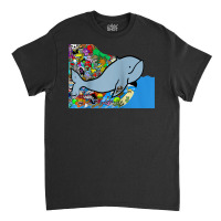 Blue Whale, Marine Sea Animal, Ocean Life, Surf, Art Work Raglan Baseb Classic T-shirt | Artistshot