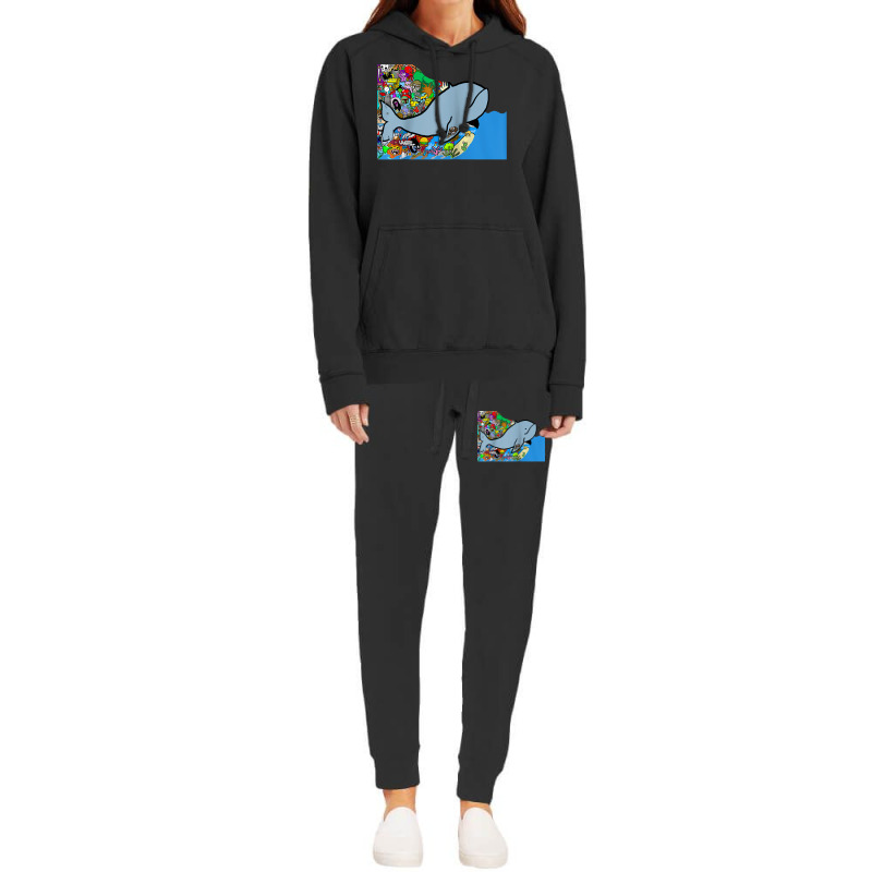 Blue Whale, Marine Sea Animal, Ocean Life, Surf, Art Work Raglan Baseb Hoodie & Jogger Set | Artistshot