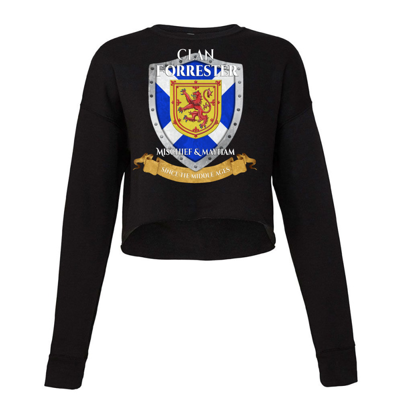 Forrester Scottish Family Clan Scotland Shield Long Sleeve T Shirt Cropped Sweater by klaasmis | Artistshot