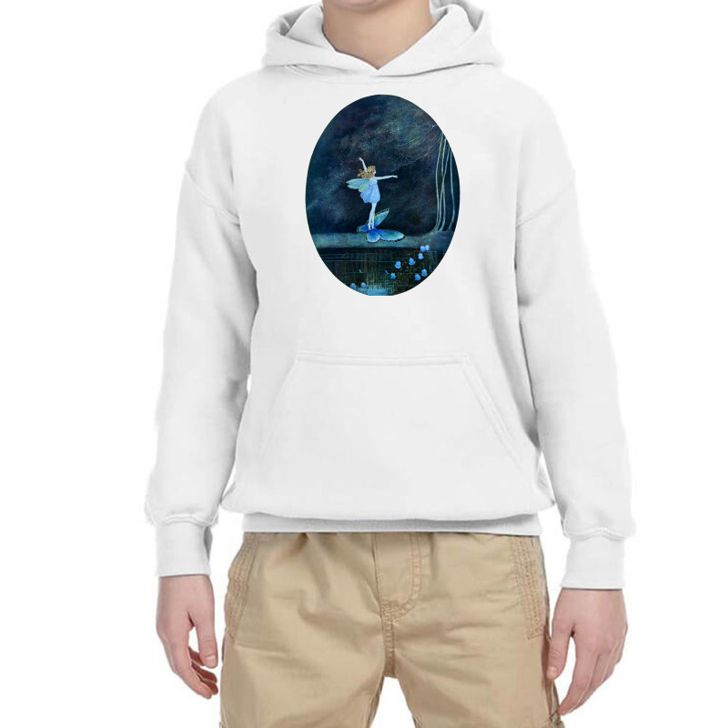 Butterfly Ride Fairyland Of Ida Rentoul Outhwaite Fantasy Long Sleeve Youth Hoodie by cm-arts | Artistshot