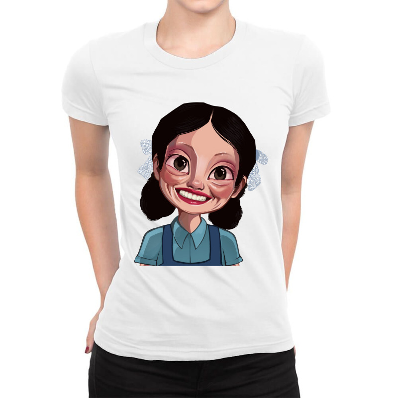 X Movie Smile Ladies Fitted T-Shirt by cm-arts | Artistshot