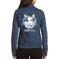 Australian Cattle Dog  Heeler  Herding Dog Owner T Shirt Ladies Denim Jacket | Artistshot